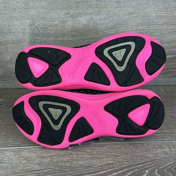 Vionic 335Python Women's Sz 7M Black Pink Low Top Lace Up Walking Sneakers - Picture 8 of 10